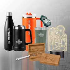Produtos personalizados a laser R.R Sport — garrafas, canecas e itens gravados